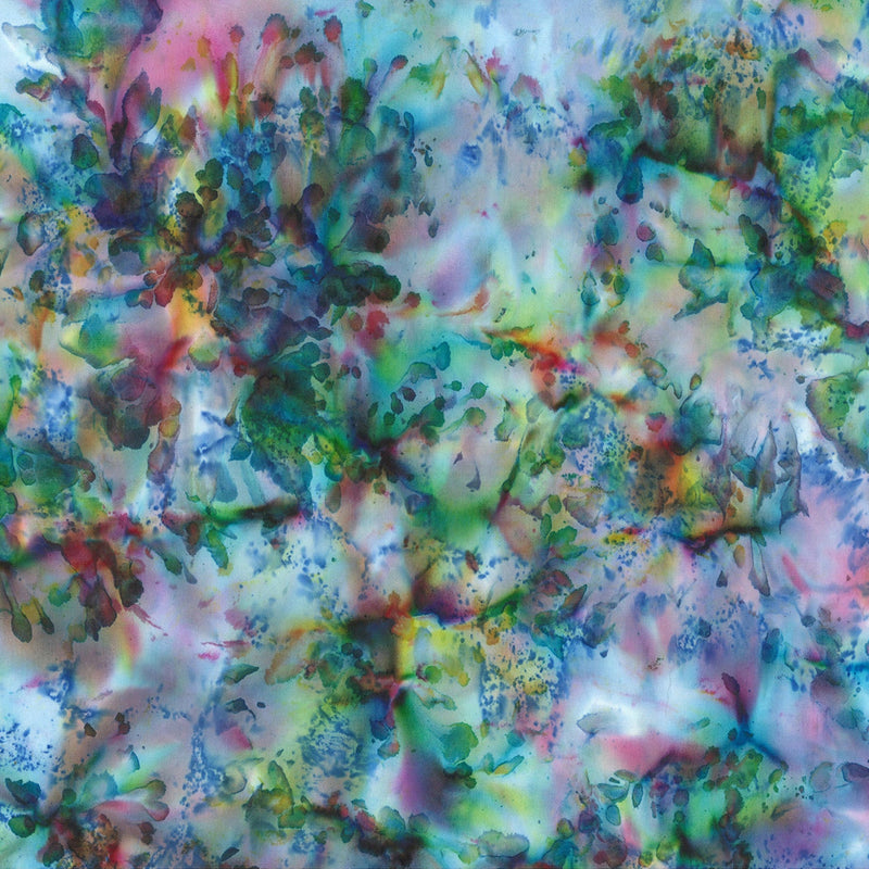 Deep Jewels Batik 1387-181 Rainbow by Hoffman Fabrics.