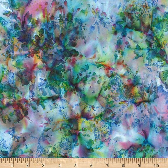 Deep Jewels Batik 1387-181 Rainbow by Hoffman Fabrics.