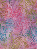 Delicate Paisley Batiks 22201-635 Purple/Multi by Wilmington Prints.