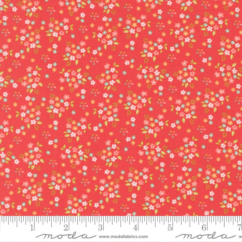 Delightfully Yours 37705-16 Geranium by Sherri & Chelsi for Moda.