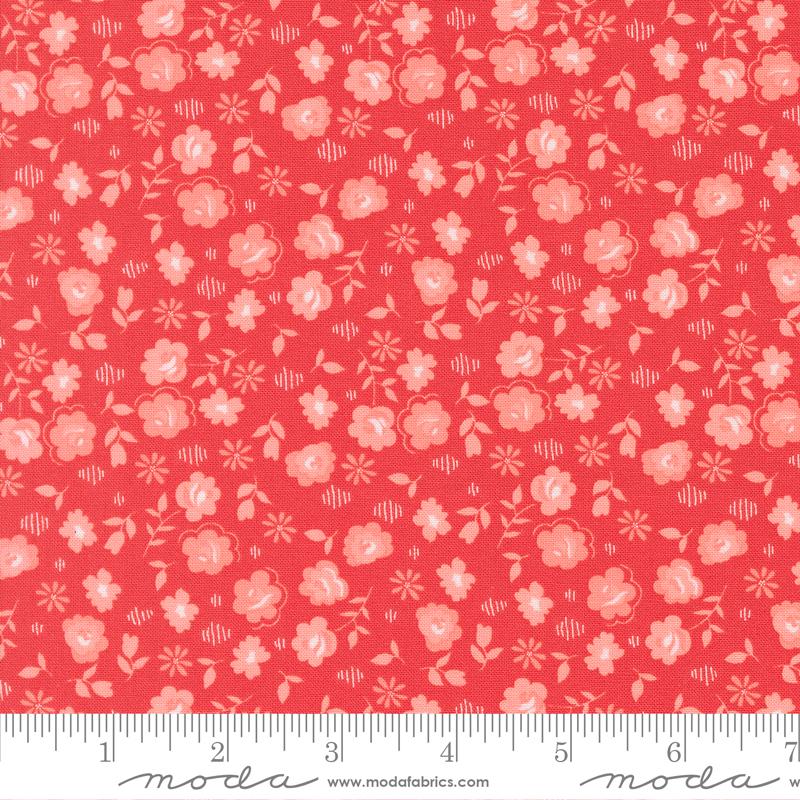 Delightfully Yours 37706-16 Geranium by Sherri & Chelsi for Moda.