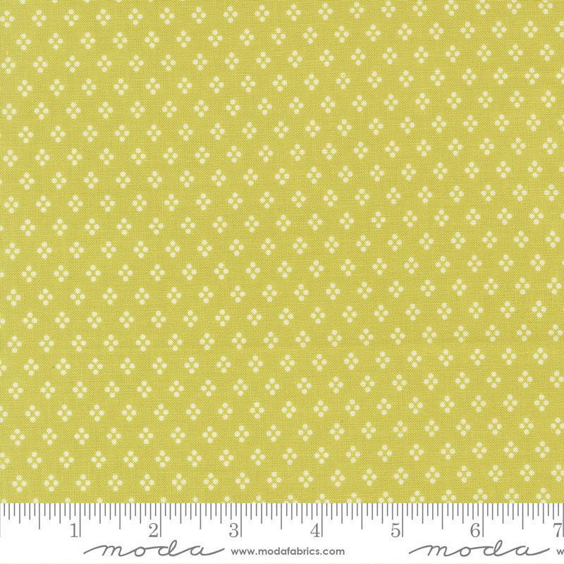 Delightfully Yours 37707-14 Chartreuse by Sherri & Chelsi for Moda.