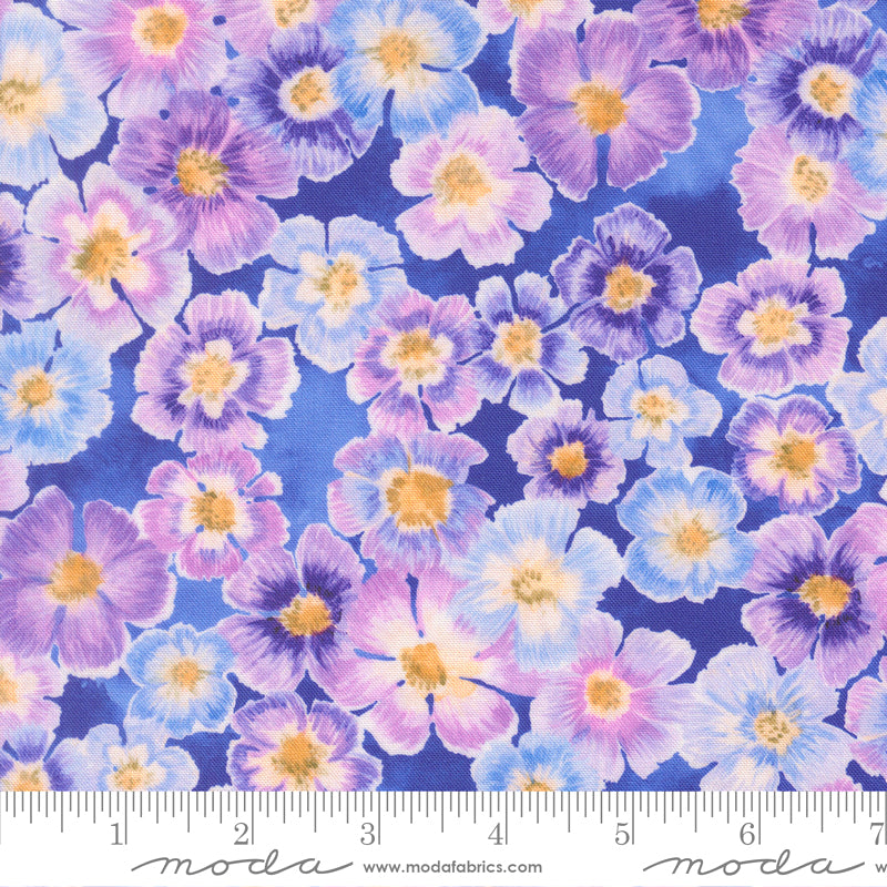 Delphinium 24650-15 Agapanthus Auricula by Janet Clare for Moda