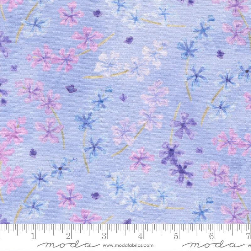 Delphinium 24651-13 Bluebell Lilac by Janet Clare for Moda
