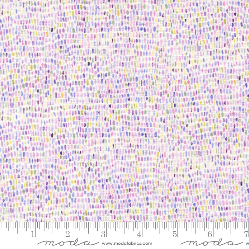 Delphinium 24658-11 Snowdrop Palette by Janet Clare for Moda