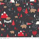 Adventure Flannel F13900-CHARCOAL Main by My Mind's Eye for Riley Blake Designs
