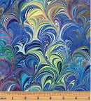 Designer's Wide 108" 12355W-55 Cosette Blue/Multi by Paula Nadelstern for Benartex