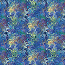 Designer's Wide 108" 12355W-55 Cosette Blue/Multi by Paula Nadelstern for Benartex