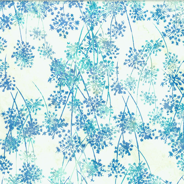 Dock Days of Summer Batik U2466-41 Aqua by Hoffman Fabrics