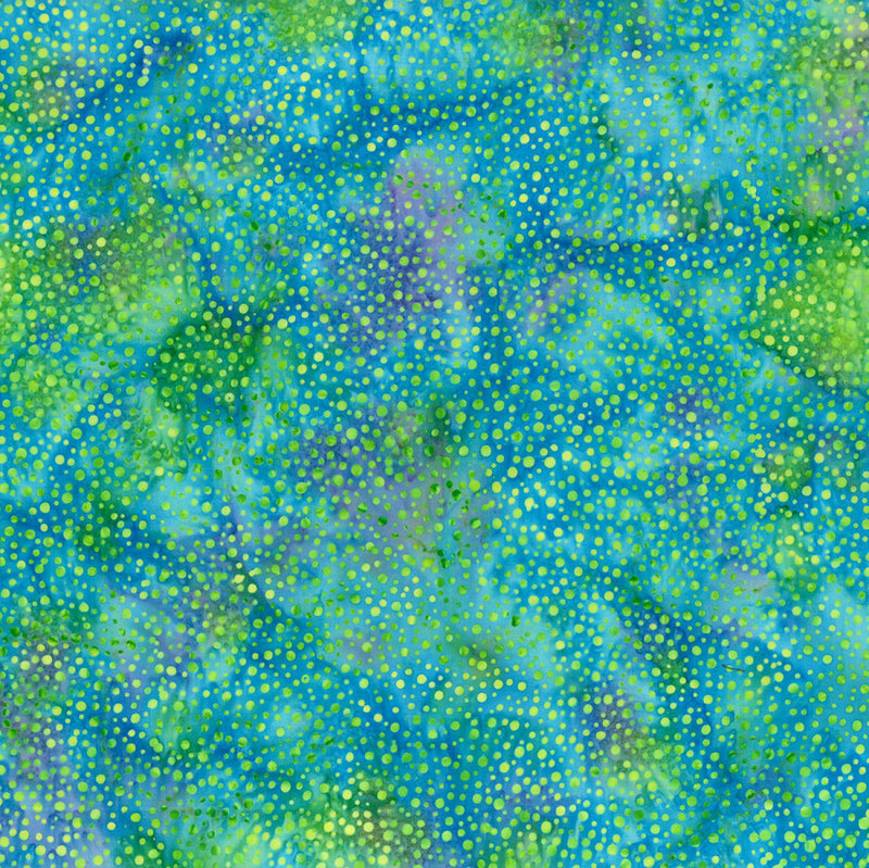 Dot Batik 885-271 Parakeet by Hoffman Fabrics