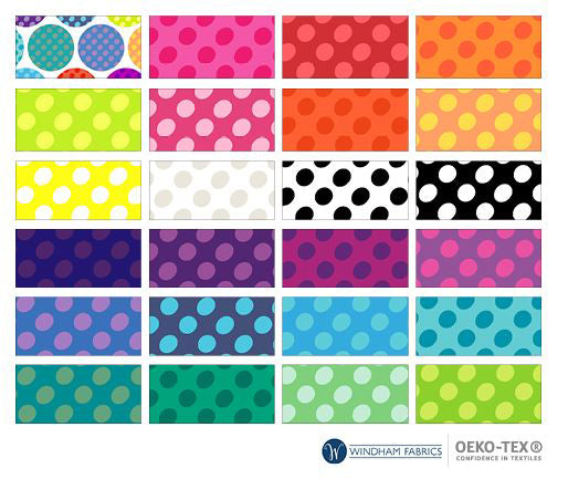 Dot to Dot Fat Quarter Bundle FATQDOTT-X by Heather Givans for Windham Fabrics