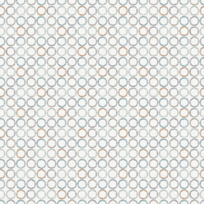 Dots & Dashes Flannel F27283-91 Gray Rust Circles by Northcott Studio for Northcott