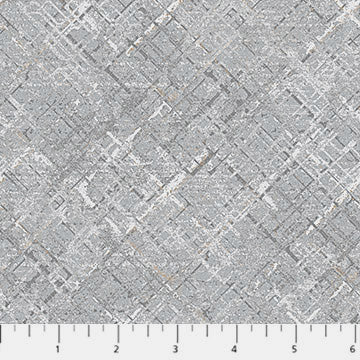 Dots & Dashes Flannel F27284-93 Gray Texture by Northcott Studio for Northcott