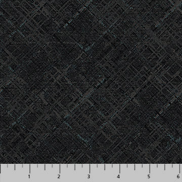 Dots & Dashes Flannel F27284-99 Black Texture by Northcott Studio for Northcott