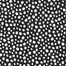 Dots Flannel 16820-BLACK-DR by 3 Wishes Fabric