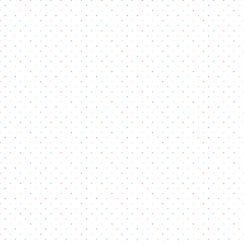 Dovetail 92026-10 Ditsy Dots White Multi by Ghazal Razavi for FIGO Fabrics