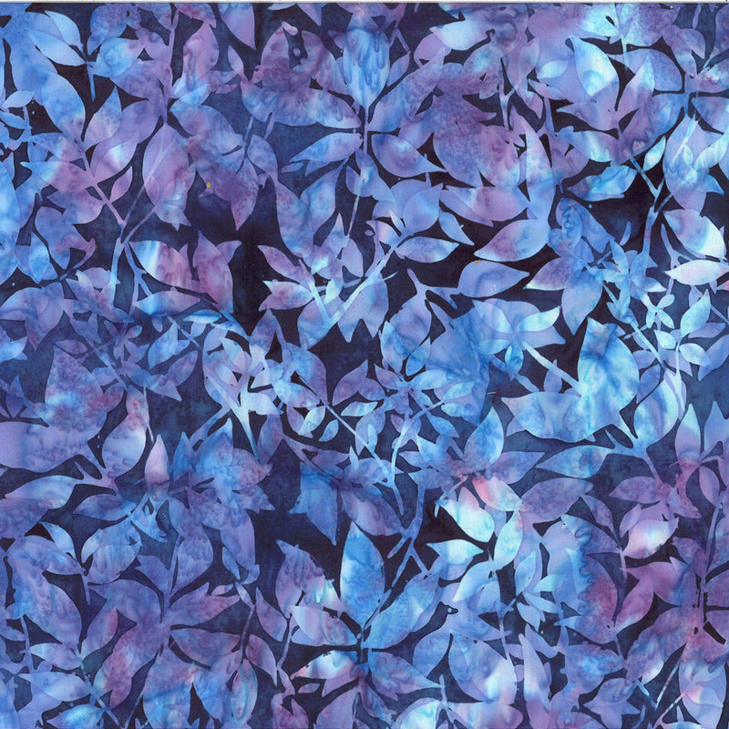 Dragonflies at Dusk Batik V2550-230 Sapphire by Hoffman Fabrics