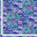 Dragonfly Mist NATURE-CD3894 MULTI Flying Dragonflies & Floral by Timeless Treasures