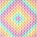 Dream Star Cosmos Colorful diamond pattern on a white background