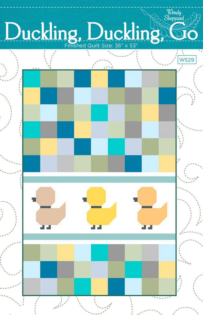 Duckling, Duckling, Go Baby Quilt Pattern Wendy Sheppard WS29