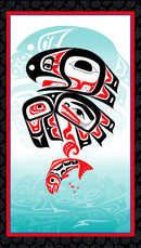 Eagle's World Panel 53001-BLACK by Allie High for Elizabeth's Studio