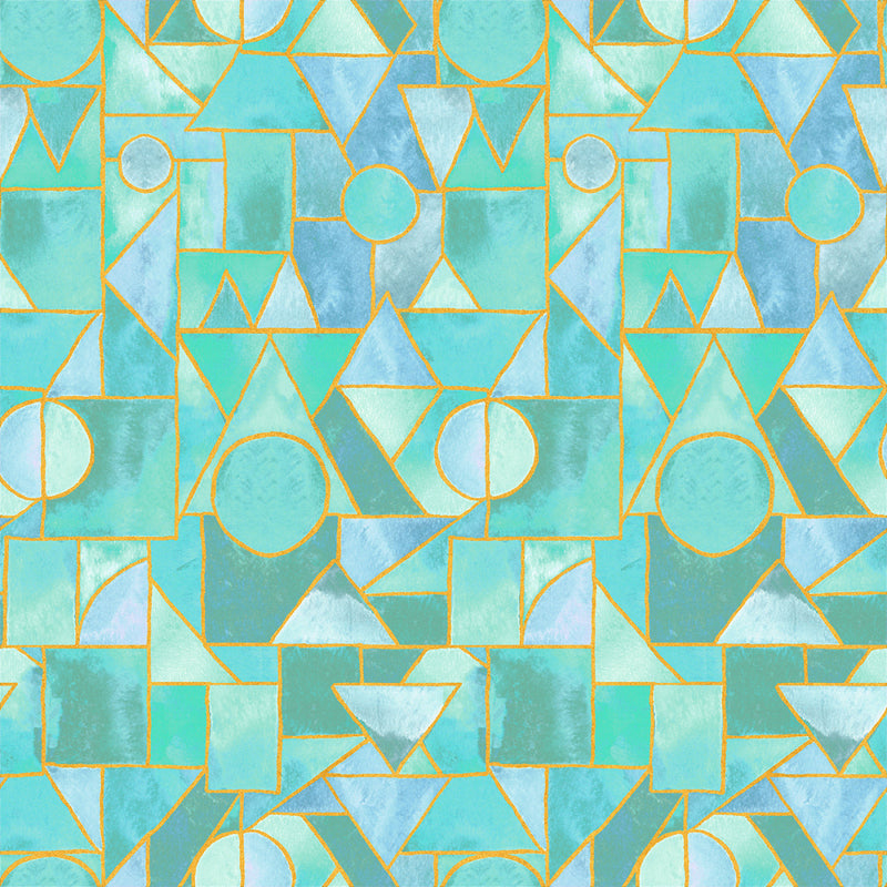 Ebb & Flow 54028DM-7 Larimar Sea Glass by Kate R. Leachs for Windham Fabrics