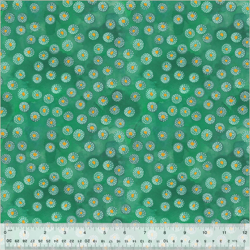 Ebb & Flow 54030DM-8 Jade Spritz by Kate R. Leachs for Windham Fabrics