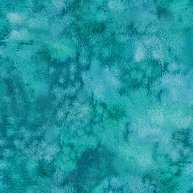 Ebb & Flow 54031D-4 Turquoise Saltaire by Kate R. Leachs for Windham Fabrics