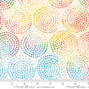 Echo Batiks 4369-11 Rainbow Cream Swirl Dots by Moda