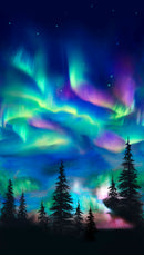 Echoes of the Moon KE-0005D MULTI Single Border by Karen Erickson for International Textiles