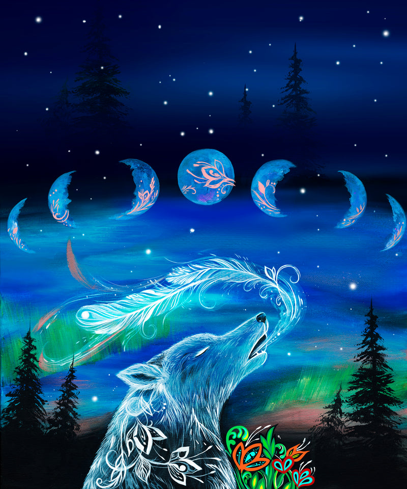 Echoes of the Moon Panel KE-0004DP MULTI Panel by Karen Erickson for International Textiles