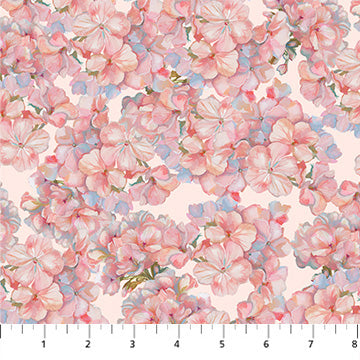 Elegance 90904-21 Pink Flowers Pink by Clara McAllister for FIGO Fabrics