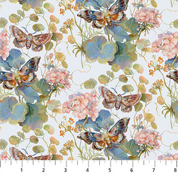 Elegance DP90901-40 Moth Blue by Clara McAllister for FIGO Fabrics