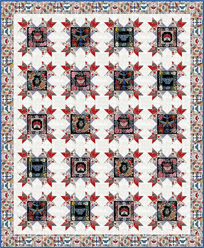 Elegant Wings free quilt pattern design