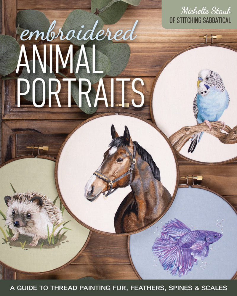 embroidered animal projects michelle staub front cover 11572