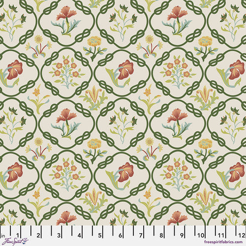 Emery Walker's House PWWM102.TWININGVINE Mays Coverlet by The Original Morris & Co. for FreeSpirit.