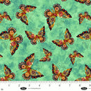 Enchanted Canopy 4605-67 Teal Butterflies by JK Stewart for Blank Quilting Corp.