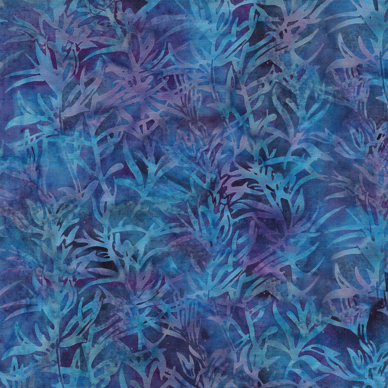 English Lavender Batik 112320875 Rosemary Multi Purple Blue Grey Twilight by Island Batik