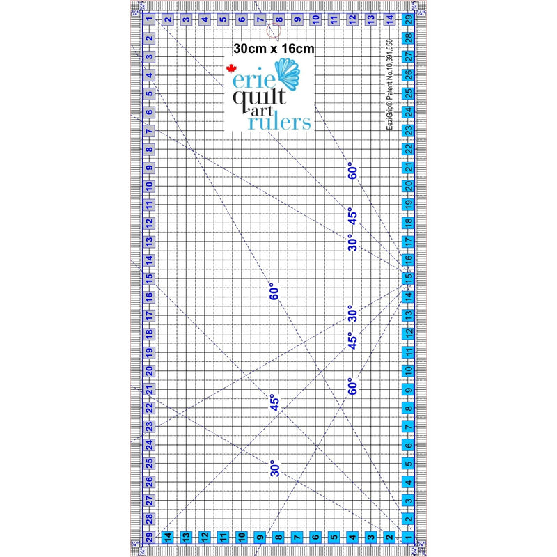 Erie Quilt Art 16 cm X 30 cm ruler.