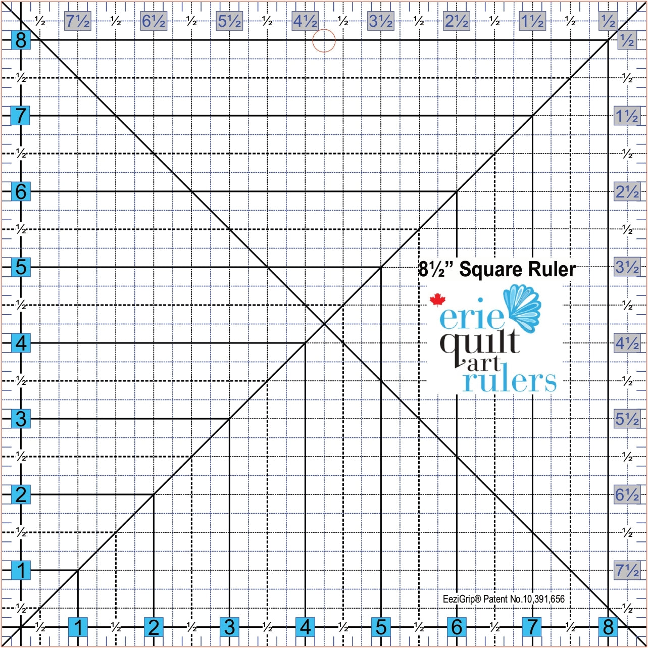 Erie Quilt Art 8.5 Inch X 8.5 Inch Ruler
