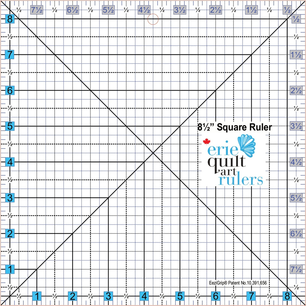 Erie Quilt Art 8.5 Inch X 8.5 Inch Ruler