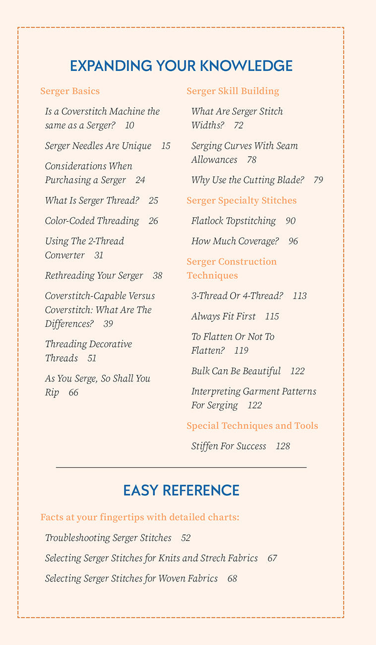 Essential Serger Reference Tool Your Quick and Easy Visual Guide Close Up Picture 11563