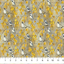 Evening Song - Stonehenge DP29553-14 Chickadee Taupe Multi by Linda Ludovico for Northcott