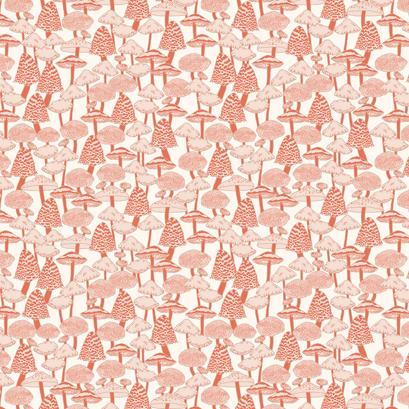 Fall's Enchantment AD101-CH4 Mushroom Love Chestnut Hour by Danielle Atelier for Cotton + Steel for RJR Fabrics