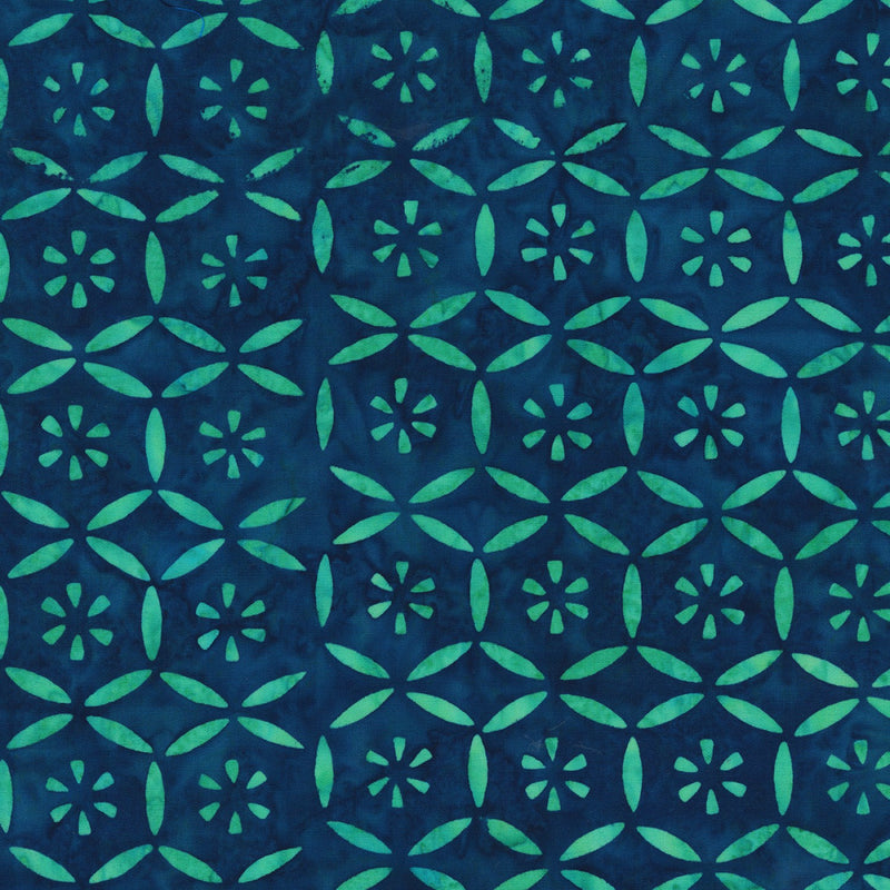 Fantasia Batik 3441Q-X Peacock Patchwork by Jacqueline de Jonge for Anthology Fabrics