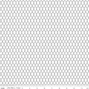 Farm Livin' C15184-WHITE Chicken Wire by Diane Labombarbe for Riley Blake Designs