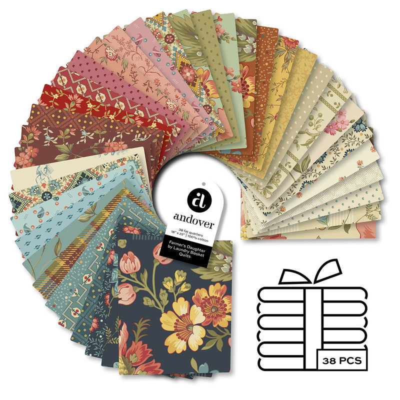 Farmer's Daughter Fat Quarter Bundle FQ-FARMERS-X by Edyta Sitar for Andover Fabrics