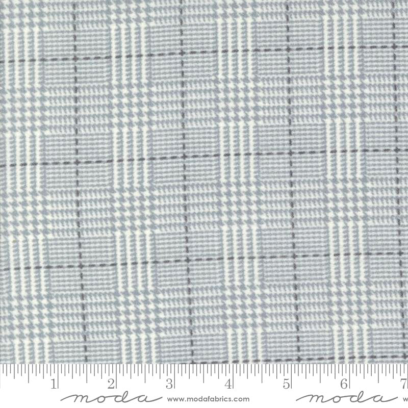 Farmhouse Flannels III 108" 108018-14F Grey by Primitive Gatherings for Moda