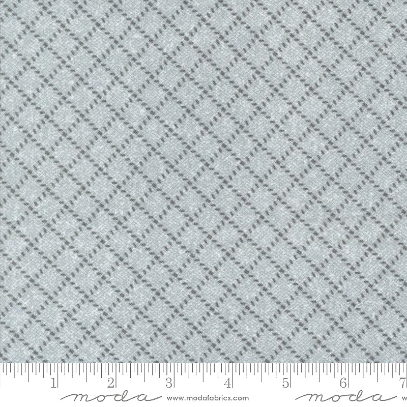 Farmhouse Flannels III 49271-14F Pewter by Primitive Gatherings for Moda