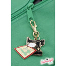 Featherweight and Quilt Enamel Charm